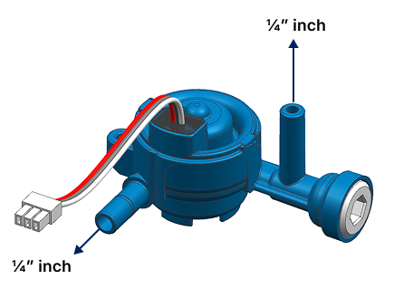 Standard FLOW SENSOR (3 x 1/4" ports)