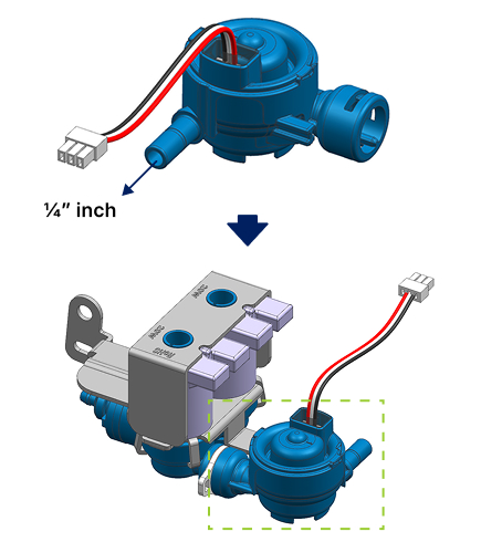Valve-combined FLOW SENSOR